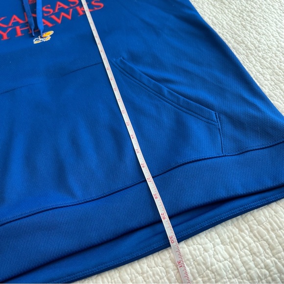 Adidas Blue Kansas Jayhawks KU Hoodie XL - Picture 10 of 10